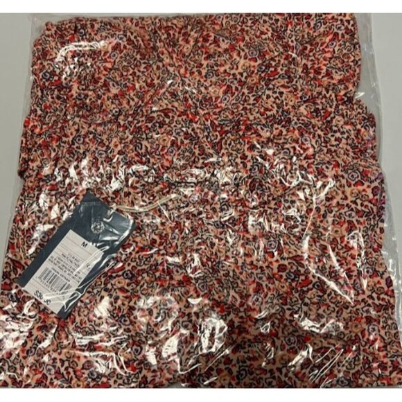 Universal Thread Womens Mini Dress Criss Cross Back Short Pintuck Pink Floral M - Picture 6 of 8